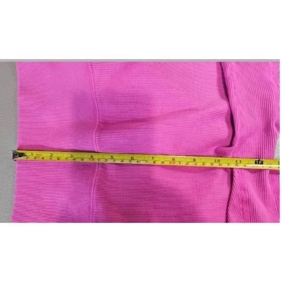 J. Crew SculptStretch Womens M High Rise Ribbed Pink Bike Shorts - Picture 6 of 11